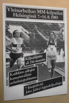 Helsinki, Yleisurheilun MM-kisat 1983, ohjelmalehtinen