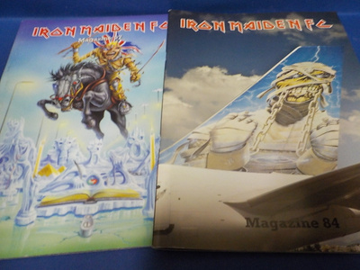 4x IRON MAIDEN FC FANCLUB LEHTIÄ SETTI (W)