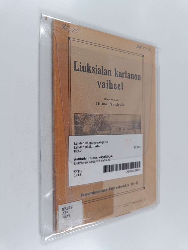 Hilma Aakkula : Liuksialan kartanon vaiheet