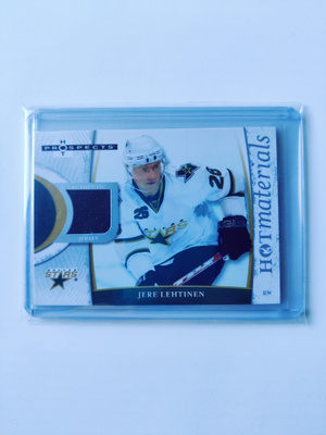 Jere Lehtinen 07-08 Fleer Hot Prospects Hot Materials