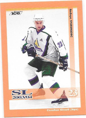 2003-04 RHL #26 Atvars Tribuncovs Salavt Yulaev Lukko