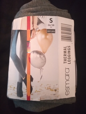 Thermo leggins harmaa S