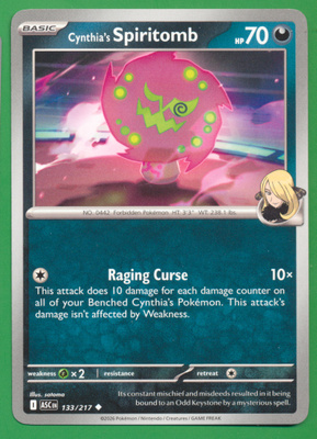 Pokémon Cynthia's Spiritomb (ASC 133)