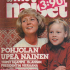 Me Naiset n:o 33 1981 Vigdis Finnbogadottir. Minna Vehmasto. - pikkukuva 1