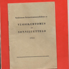 VUOSIKERTOMUS JA SONNILUETTELO 1954 - pikkukuva 1