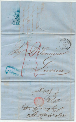 Egypti 1856 kirje Italiaan