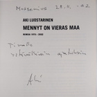 Aki Luostarinen : Mennyt on vieras maa : runoja 1975-2002... - pikkukuva 3