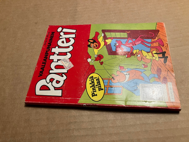 VAALEANPUNAINEN PANTTERI POKKARI 1989 HYVÄ