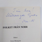 Greta Blomqvist : Folket från norr : dikter (signeerattu,... - pikkukuva 3