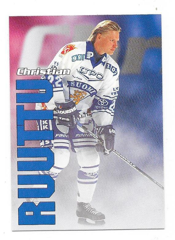 98-99 CardSet Maajoukkue 39of47 Christian Ruuttu HIFK  ÄSSÄT