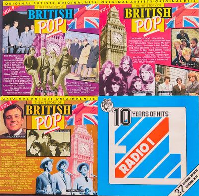 4kpl Brittikokoelmia