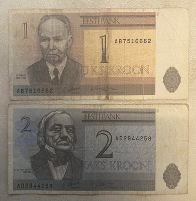 Eestin setelipari 1 ja 2 Kronia 1992