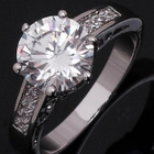 60 .. 18k Gold White Topaz  Kaunis .. Sormus - pikkukuva 2