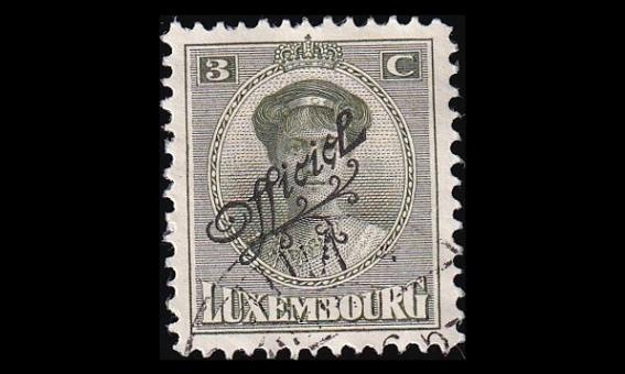 Luxemburg 110 o Virkamerkki 3 C (1922)