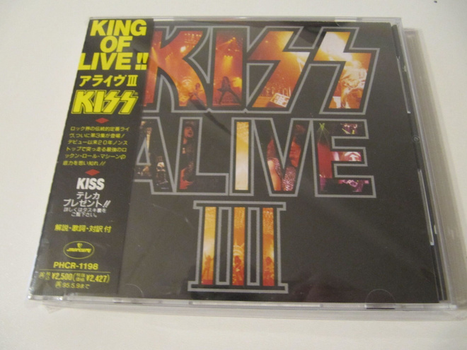 Kiss  Alive III Japanilainen CD OBI