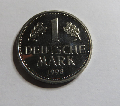 Saksa 1 mark 1998 A/vain rahasarjoissa