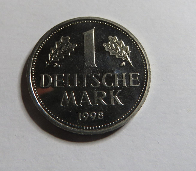 Saksa 1 mark 1998 A/vain rahasarjoissa