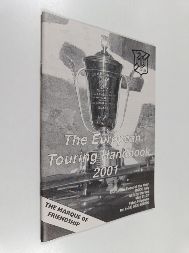 M. G. Car Club - The European Touring Handbook 2001