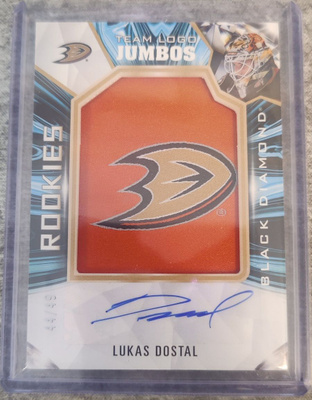 LUCAS DOSTAL 2022-23 UD Black Diamond Rookies Auto /49 *RC*