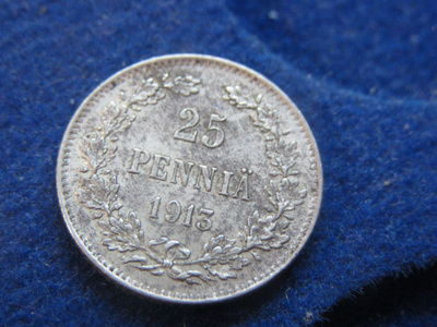 25 penniä 1913