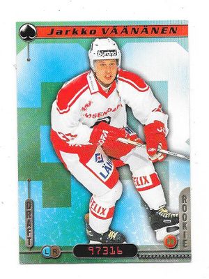 2000-01 CardSet #229 Jarkko Väänänen  Ässät