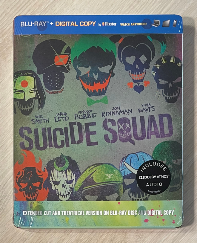 Suicide Squad - Pidennetty versio (2016) Steelbook (UUSI)