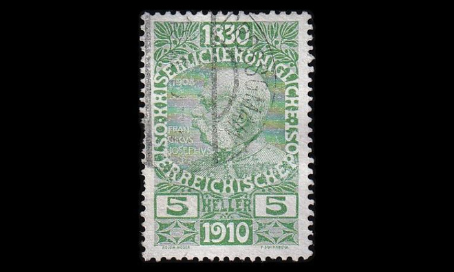 Itävalta 164 o Keisari 80v 5 H (1910)