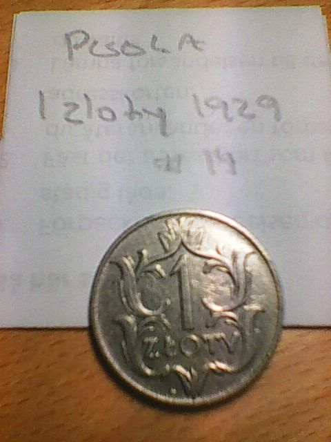 Puola 1 zloty 1929, km#14
