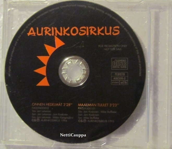 Aurinkosirkus • Onnen hedelmät PROMO CD-Single