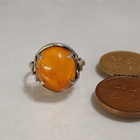 Vintage Hopea Meripihka sormus baltic amber - pikkukuva 2