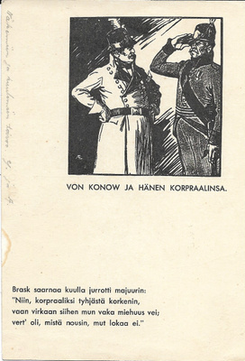 Albert Edelfelt: Von Konow ja hänen korpraalinsa