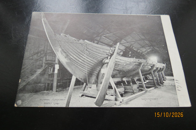 VANHA POSTIKORTTI KULKEMATON VIIKINKILAIVA 1909