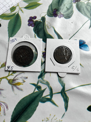 5p, 10p 1865