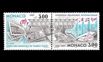 Monaco 2333-4p ** Postimerkkinäyttely pari (1996)