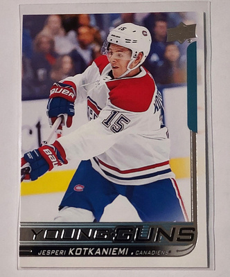2018-19 Upper Deck Young Guns #249 Jesperi Kotkaniemi RC