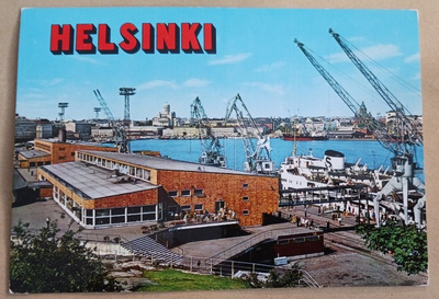 Helsinki, Olympialaiturin tullipaviljonki, raanat, laivat