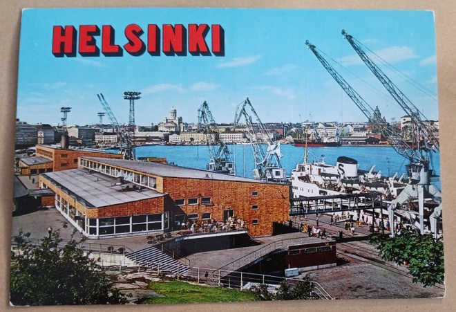 Helsinki, Olympialaiturin tullipaviljonki, raanat, laivat