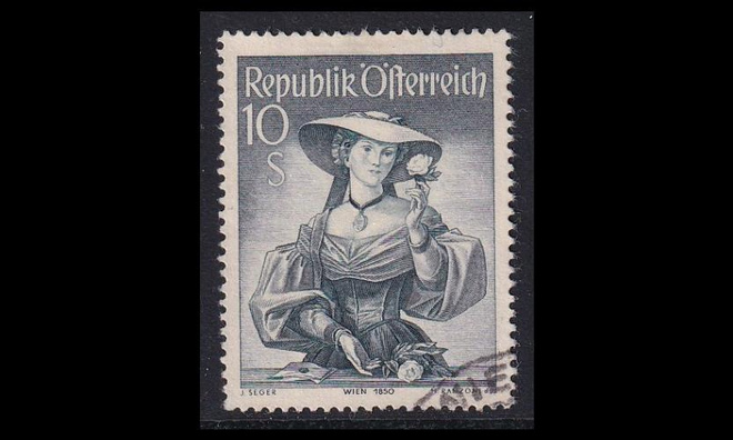 Itävalta 926 o Kansallispukuja 10 S (1948)