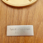 VANHA Taulu Mitalilla Maanpuolustus Tunnettu Henkilö ISO - pikkukuva 2