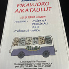 Aikataulut pikavuoro linja-autoliike Vesanen 1999 - pikkukuva 1