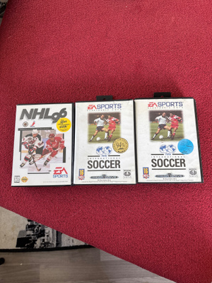 3 Sega Mega Drive peliä