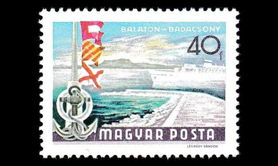 Unkari 2502 ** Balaton järven maisemia (1969)