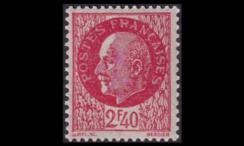 Ranska 526 ** Käyttösarja Pétain 2.40 Fr (1941)