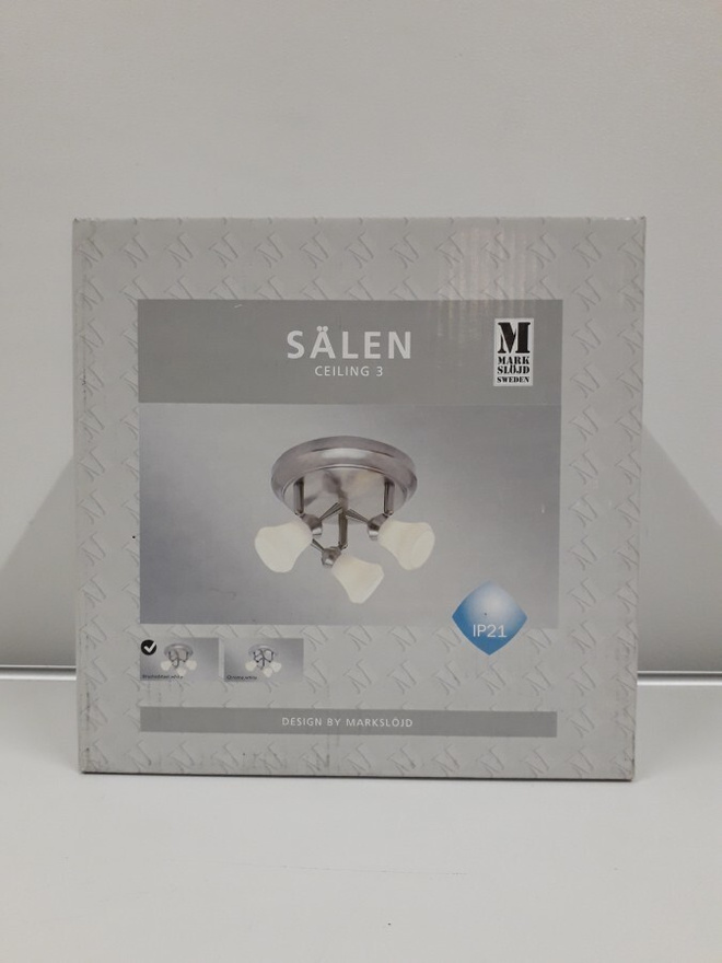 Kattovalaisin Sälen (brush stl, white, MarkSlöjd, uusi)