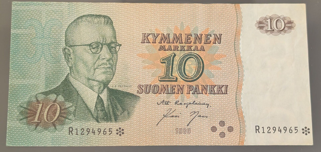 10 Markkaa 1980 tähti R1294965