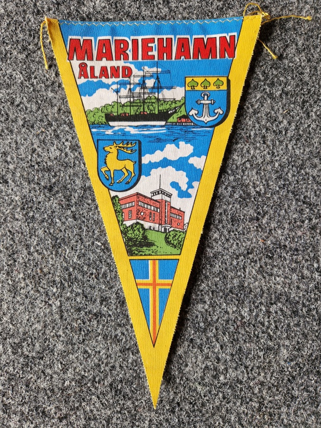 Marienhamn Åland vintage iso matkailuviiri