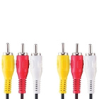 Bandridge Komposiittivideokaapeli 3xRCA Uros-Uros, 2m *UUSI* - pikkukuva 2