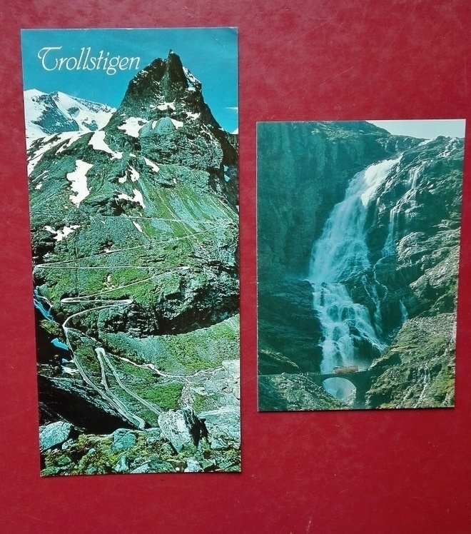 Geirangerfjord/Trollstigen Norge/Norja postcards