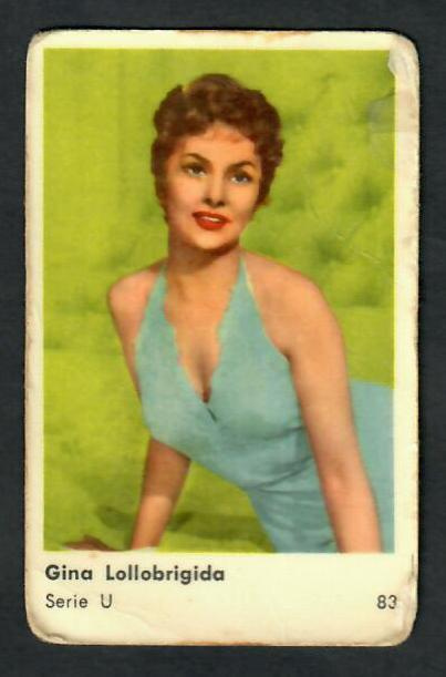 Keräilykuva - Gina Lollobrigida Serie U 83