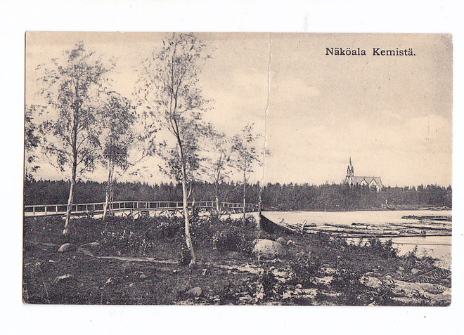 VANHA Postikortti Kemi Lappi 1900s